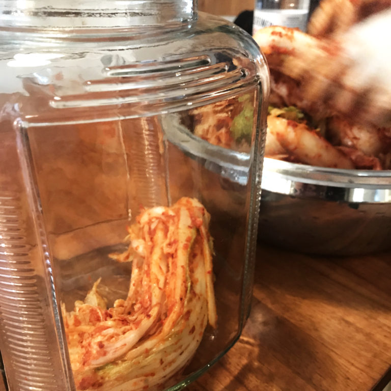 Kimchi im Glas