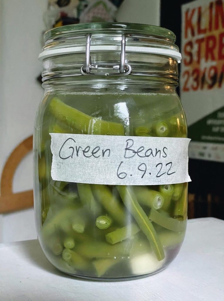 Fermented green beans