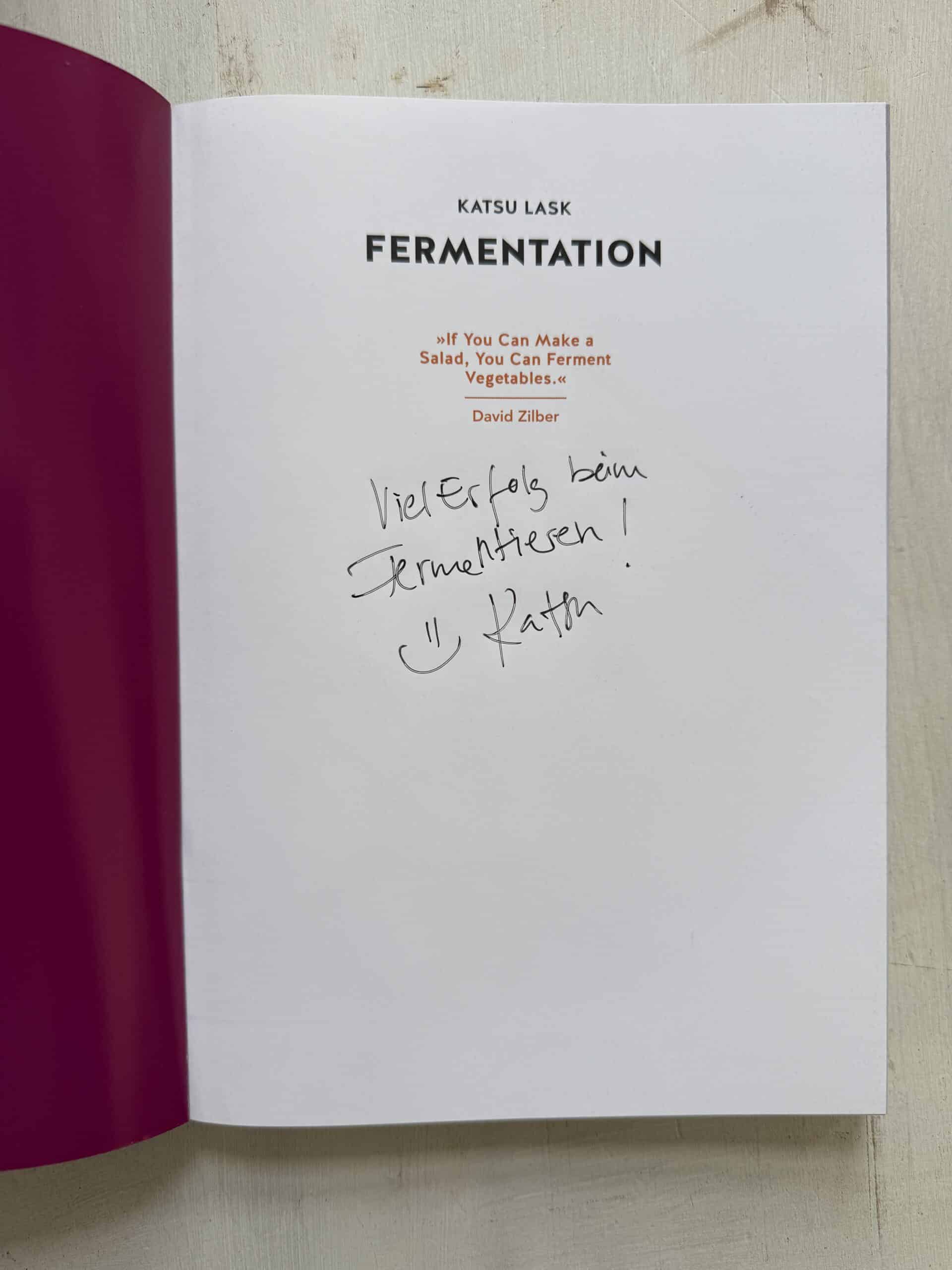 Katsu Lask FERMENTATION mit Signatur